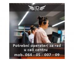 Potrebni operateri za rad u call centru