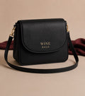 Black Flap Crossbody Bag