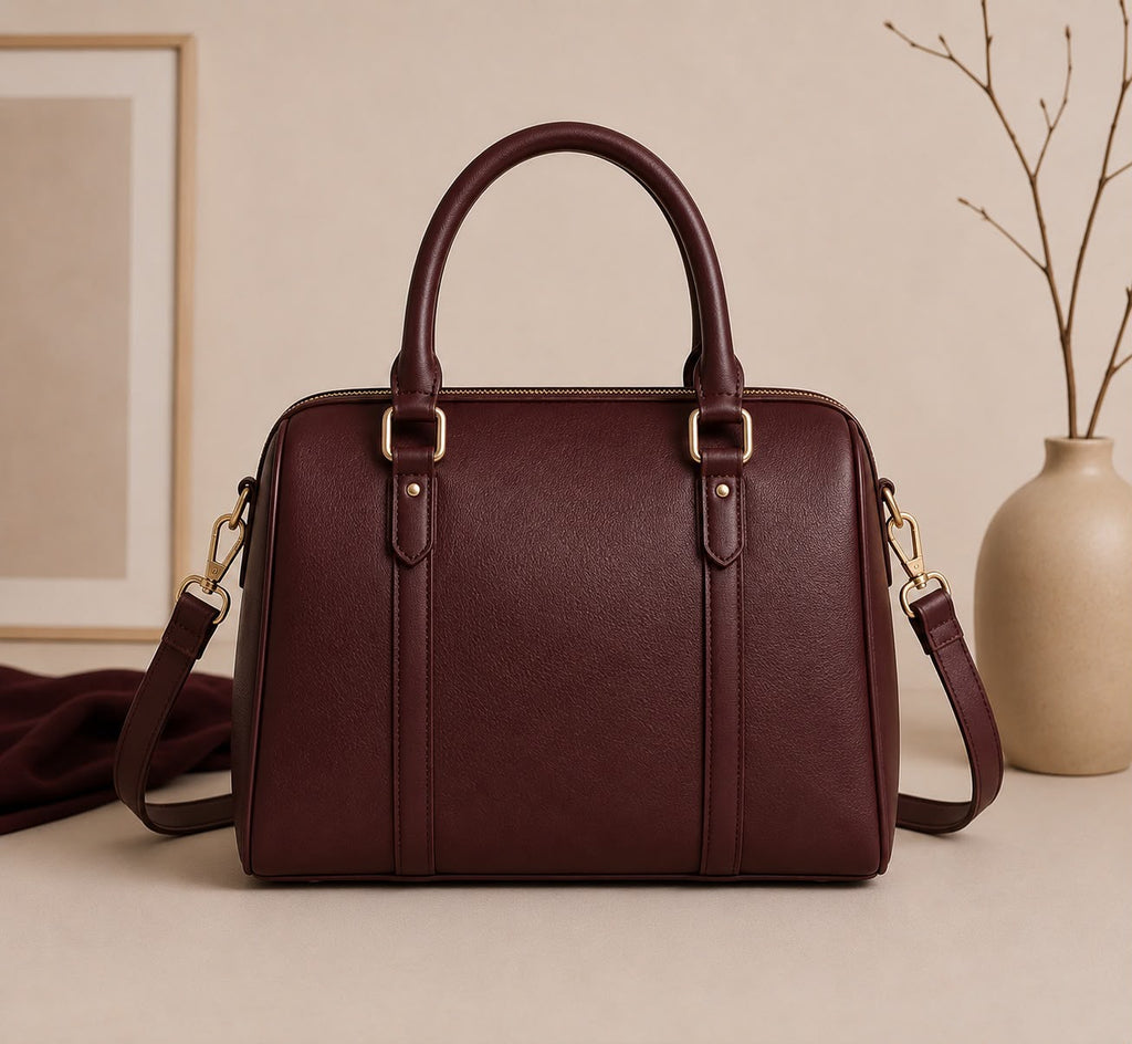 Travel Satchel – Burgundy
