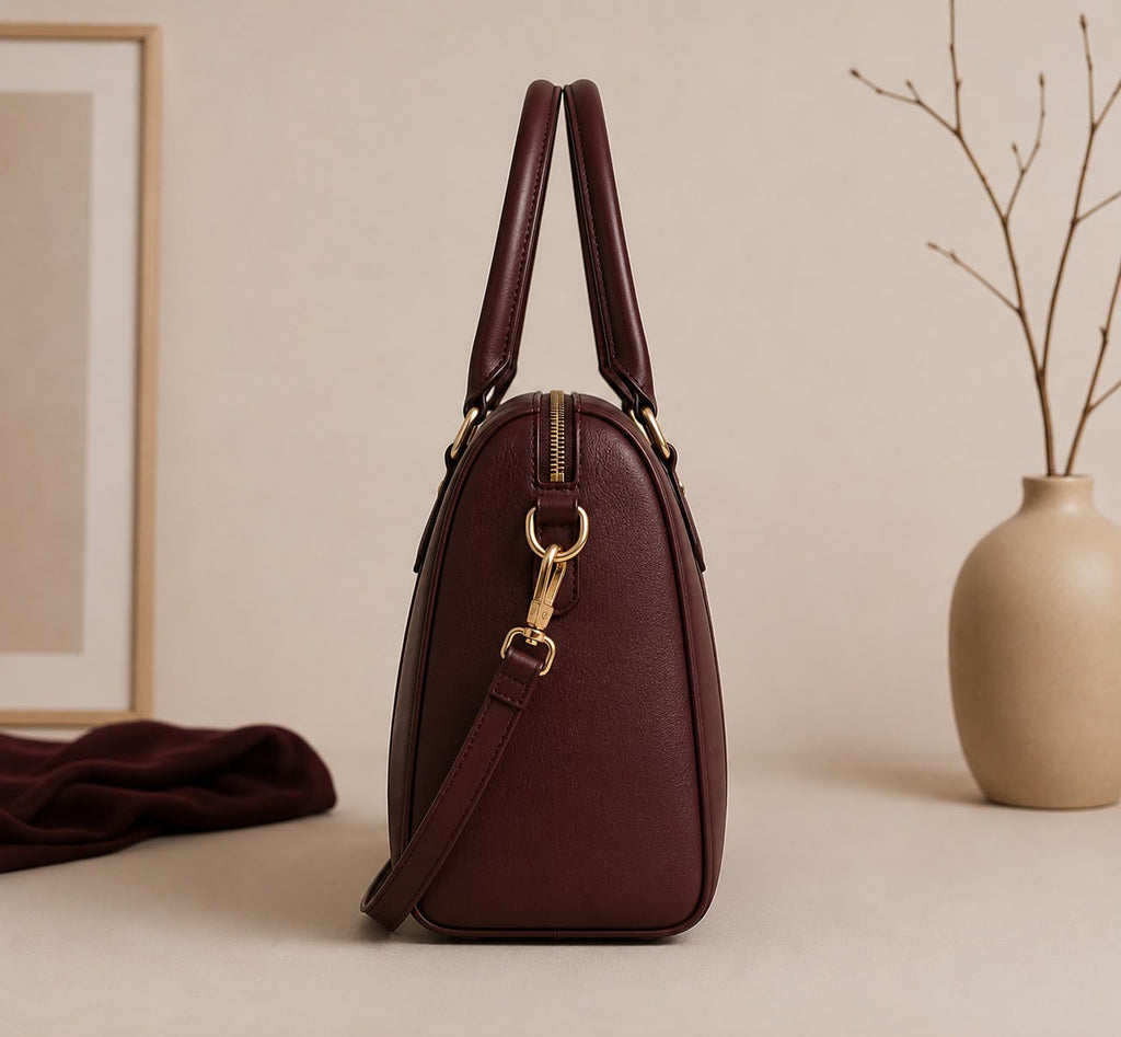 Travel Satchel – Burgundy