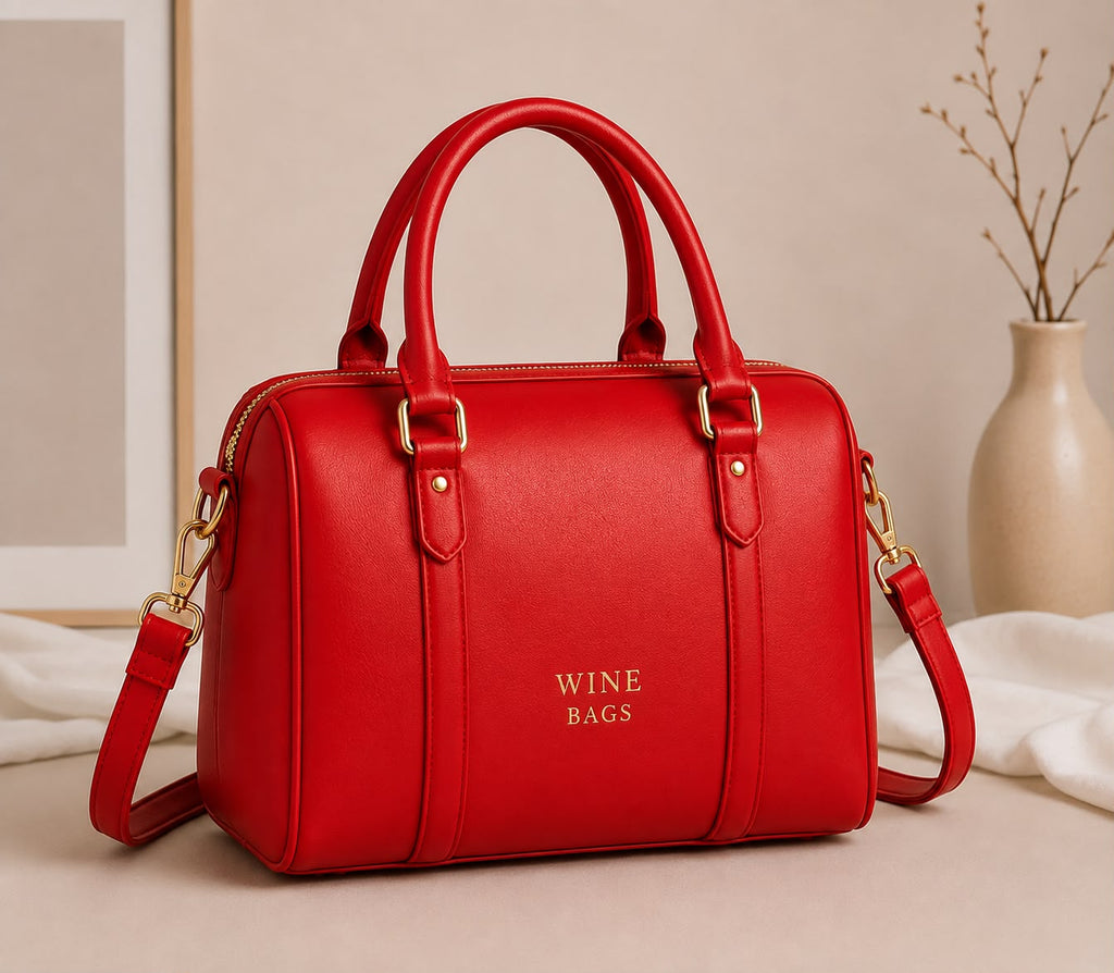 Travel Satchel – Scarlet Red