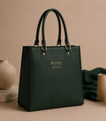 Elan Structured Tote – Forest Green